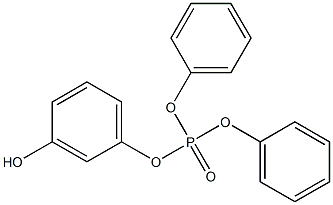 Phosphoric acid,3-hydroxyphenyl diphenyl ester Struktur