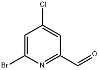 6-Bromo-4-chloropicolinaldehyde Struktur