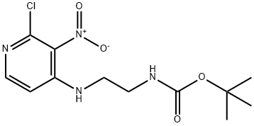 tert-butyl 2-(2-chloro-3-nitropyridin-4-ylamino)ethylcarbamate Struktur