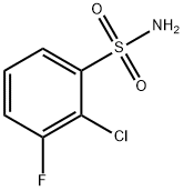 2-CHLORO-3-FLUOROBENZENESULFONAMIDE Struktur