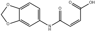 (2Z)-4-(1,3-benzodioxol-5-ylamino)-4-oxobut-2-enoic acid Struktur