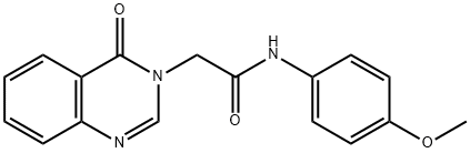 N-(4-methoxyphenyl)-2-(4-oxoquinazolin-3(4H)-yl)acetamide Struktur