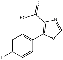 5-(4-fluorophenyl)-1,3-oxazole-4-carboxylic acid Struktur