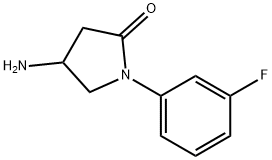 4-Amino-1-(3-fluorophenyl)pyrrolidin-2-one Struktur