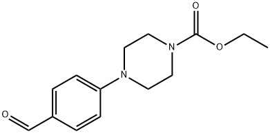 4-(4-Formyl-phenyl)-piperazine-1-carboxylic acid ethyl ester Struktur