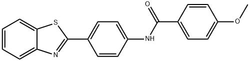 N-[4-(1,3-benzothiazol-2-yl)phenyl]-4-methoxybenzamide Struktur