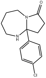 9a-(4-Chlorophenyl)-octahydro-1H-pyrrolo[1,2-a][1,3]diazepin-7-one Struktur