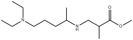 methyl 3-{[5-(diethylamino)pentan-2-yl]amino}-2-methylpropanoate Struktur