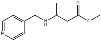 methyl 3-{[(pyridin-4-yl)methyl]amino}butanoate Struktur