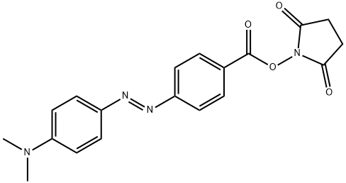 4-[4-(DIMETHYLAMINO)PHENYLAZO]BENZOIC ACID N-SUCCINIMIDYL ESTER Struktur