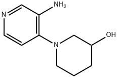 3-Amino-3,4,5,6-tetrahydro-2H-[1,4]bipyridinyl-3-ol Struktur