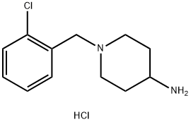 1-(2-chlorobenzyl)piperidin-4-amine hydrochloride Struktur