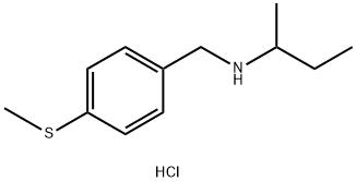 (butan-2-yl)({[4-(methylsulfanyl)phenyl]methyl})amine hydrochloride Struktur