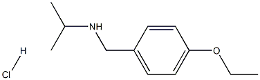 [(4-ethoxyphenyl)methyl](propan-2-yl)amine hydrochloride Struktur