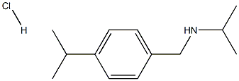 (propan-2-yl)({[4-(propan-2-yl)phenyl]methyl})amine hydrochloride Struktur