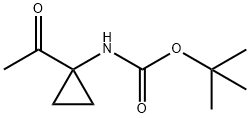 (1-Acetyl-cyclopropyl)-carbamic acid tert-butyl ester Struktur