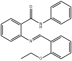 2-[(2-ethoxybenzylidene)amino]-N-phenylbenzamide Struktur