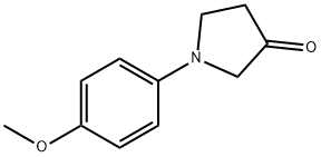 1-(4-Methoxy-phenyl)-pyrrolidin-3-one Struktur