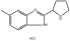 5-methyl-2-(pyrrolidin-2-yl)-1H-benzo[d]imidazole dihydrochloride Struktur