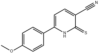 2-Mercapto-6-(4-methoxy-phenyl)-nicotinonitrile Struktur