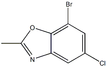 7-bromo-5-chloro-2-methylbenzo[d]oxazole Struktur