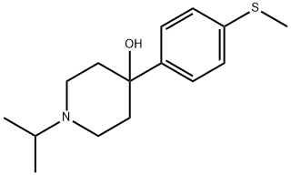 1-ISOPROPYL-4-(4-(METHYLTHIO)PHENYL)PIPERIDIN-4-OL Struktur