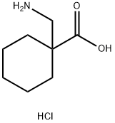 1-Aminomethyl-cyclohexanecarboxylic acid hydrochloride Struktur