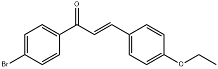 (2E)-1-(4-bromophenyl)-3-(4-ethoxyphenyl)prop-2-en-1-one Struktur