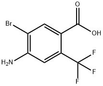 4-Amino-5-bromo-2-(trifluoromethyl)benzoic acid Struktur