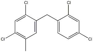 Benzene,1,5-dichloro-2-[(2,4-dichlorophenyl)methyl]-4-methyl- Struktur