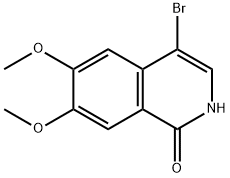 4-BROMO-6,7-DIMETHOXYISOQUINOLIN-1(2H)-ONE Struktur