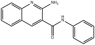 2-amino-N-phenylquinoline-3-carboxamide Struktur