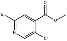 Methyl 2,5-dibromo-4-pyridinecarboxylate Struktur