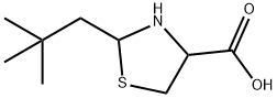 2-(2,2-dimethylpropyl)-1,3-thiazolidine-4-carboxylic acid Struktur