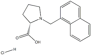 (S)-alpha-(1-naphthalenylmethyl)-proline-HCl Struktur