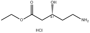 (R)-ETHYL 5-AMINO-3-HYDROXYPENTANOATE HYDROCHLORIDE Struktur