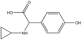 Cyclopropylamino-(4-hydroxy-phenyl)-acetic acid Struktur