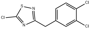 5-chloro-3-[(3,4-dichlorophenyl)methyl]-1,2,4-thiadiazole Struktur