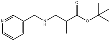 tert-butyl 2-methyl-3-{[(pyridin-3-yl)methyl]amino}propanoate Struktur