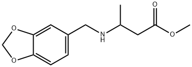 methyl 3-{[(2H-1,3-benzodioxol-5-yl)methyl]amino}butanoate Struktur