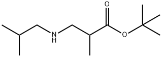 tert-butyl 2-methyl-3-[(2-methylpropyl)amino]propanoate Struktur