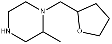 2-methyl-1-[(oxolan-2-yl)methyl]piperazine Struktur