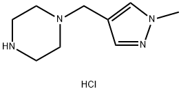 1-(1-(1H-PYRAZOL-4-YL)ETHYL)PIPERAZINE DIHYDROCHLORIDE Struktur