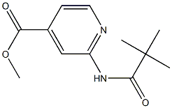 2-(2,2-Dimethyl-propionylamino)-isonicotinic acidmethyl ester Struktur