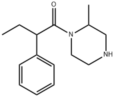 1-(2-methylpiperazin-1-yl)-2-phenylbutan-1-one Struktur