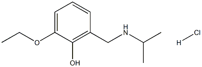 2-ethoxy-6-{[(propan-2-yl)amino]methyl}phenol hydrochloride Struktur