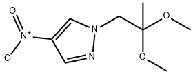 1-(2,2-dimethoxypropyl)-4-nitro-1H-pyrazole Struktur