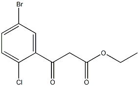 ethyl 3-(5-bromo-2-chlorophenyl)-3-oxopropanoate Struktur