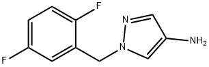 1-[(2,5-difluorophenyl)methyl]-1H-pyrazol-4-amine Struktur