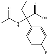 2-Acetylamino-2-(4-fluoro-phenyl)-butyric acid Struktur